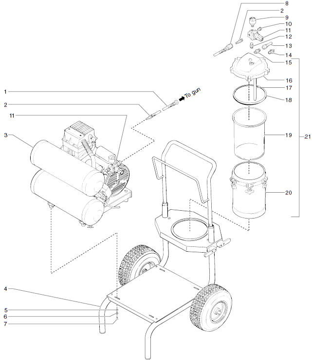 ProFinish C-100 Main Assembly Parts